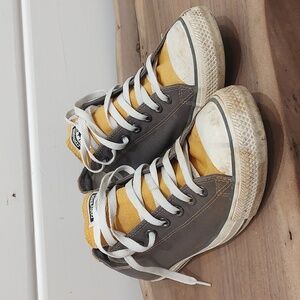 Converse chuck Taylor custom gray and yellow low sz 10.5 mens